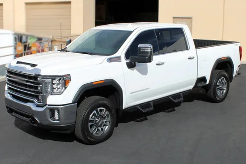 Vista 3 de Magnum RT Drop Steps - Estribos negros compatibles con Crew Cab 2019-2026 Silverado/Sierra 1500 y 2020-2026 2500/3500 HD