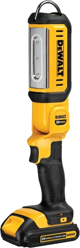 Vista 2 de DEWALT 20 V MAX - Luz de trabajo LED, linterna recargable, cabezal giratorio, solo herramienta (DCL050)