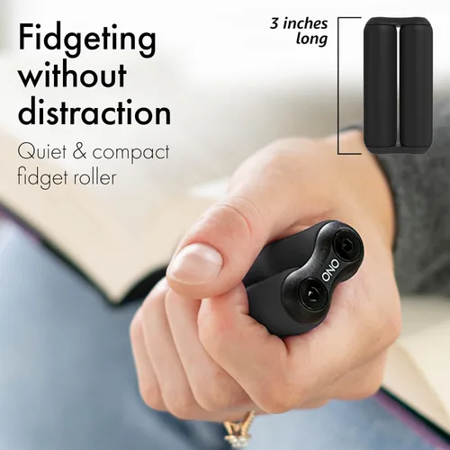 Vista 2 de ONO Roller - Juguete antiestrés de mano para adultos Ayuda a aliviar el estrés, la ansiedad, la tensión Promueve la concentración, la claridad