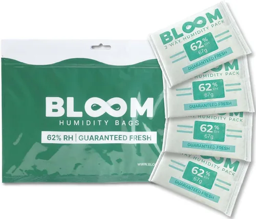Vista 7 de Bloom - Paquetes de 62% de humedad por Herb Guard (paquete de 10) – 0.31 onzas garantizadas para mantener hasta 1 onza fresca durante meses