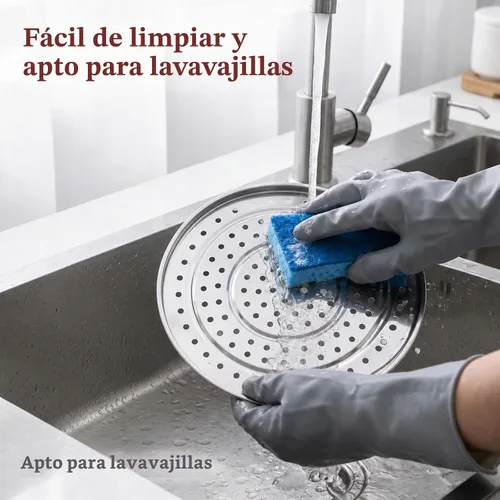 Vista 4 de Estante de vapor de 11 pulgadas, estante de vapor para olla, acero