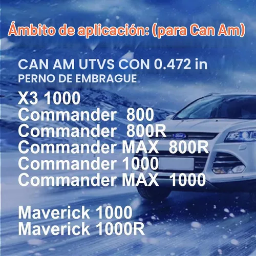 Vista 4 de DPHXF Extractor de Embrague Primario de Servicio Pesado para Can Am Commander/Renegade/Outlander/Defender/Maverick 330/400/450/500/570/800/850/1000