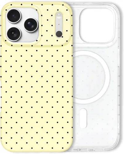 Vista 68 de Hython Funda para iPhone Air, diseño estético de lunares lindos, funda simple de 6.5 pulgadas, delgada, antiarañazos, parachoques de TPU suave, a