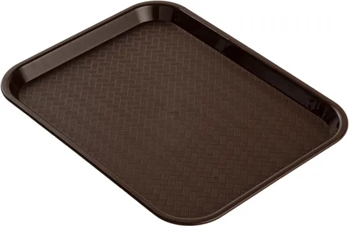 Vista 28 de Restaurantware Bandejas de comida rápida, paquete de 10 bandejas de plástico para cafetería, de 10 x 14 pulgadas, rectangulares verdes, aptas