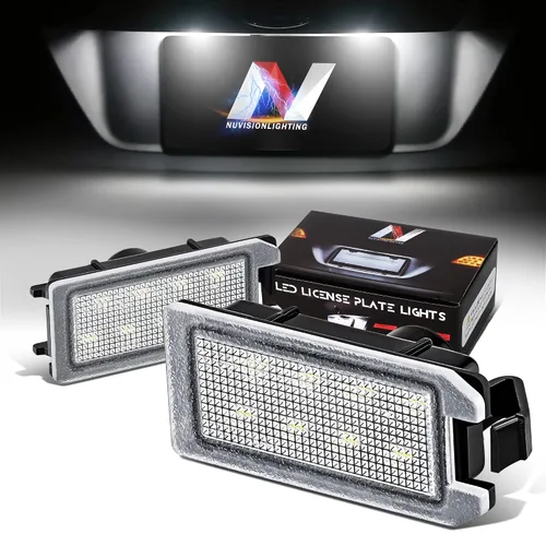 Vista 23 de Par de luces LED para placa de matrícula Compatible con 99-03 Protégé / 02-03 Protege5 / 99-05 Miata MX-5, YL8Z13550AA NC1051270BL, NVL-LPL-009