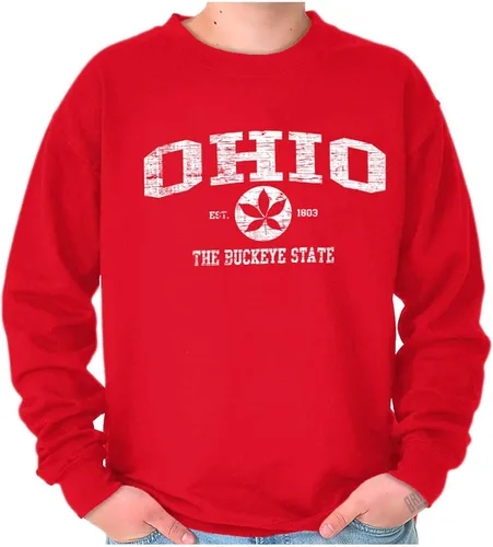 Vista 4 de Ohio Pride Hometown Orgullo OH Local Womens Crew Sudadera