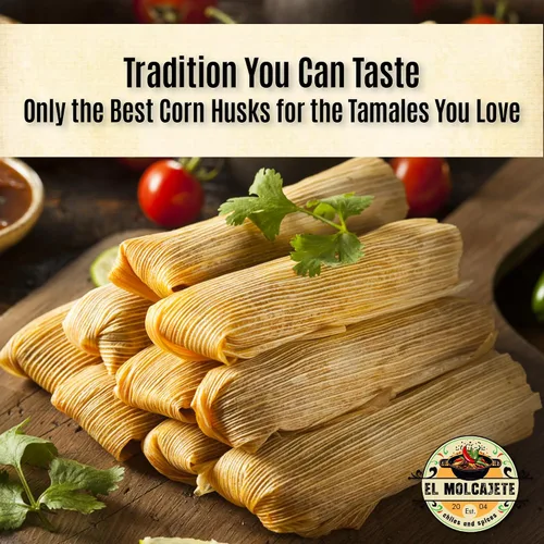 Vista 4 de Hojas de maíz para tamales 1 libra – Hojas de maíz secas premium, envolturas de hoja mexicana naturales y auténticas, frescas y sabrosas de El