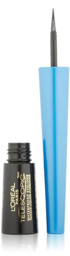 Vista 5 de L'Oreal Paris Delineador de ojos impermeable líquido de precisión telescópica, negro (paquete de 2)
