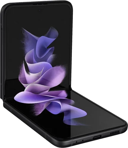 Vista 3 de Samsung Galaxy Z Flip 3 5G, versión estadounidense, 128GB, negro fantasma - desbloqueado (renovado)