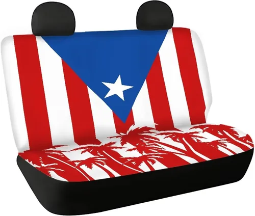 Vista 33 de AFPANQZ Funda protectora para asiento trasero de automóvil, con bandera patriótica estadounidense, solo para asiento trasero de automóvil, camión