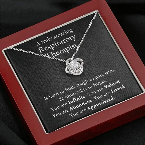 Vista 6 de Collar con tarjeta de mensaje, joyería hecha a mano, regalos de Navidad, terapeuta respiratorio, regalos para terapeuta respiratorio, agradecimiento