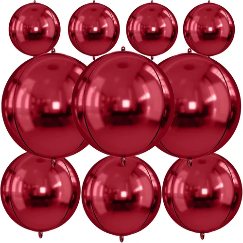 Vista 26 de Globos redondos de papel de aluminio para baloncesto, globos de helio 4D de 22 pulgadas, 18 pulgadas, 15 pulgadas, balón de baloncesto negro