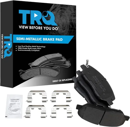 Vista 138 de TRQ Pastillas de freno delanteras semi metálicas compatibles con Ford Expedition 2018-2021 F-150 2018-2020 Lincoln Navigator 2018-2022