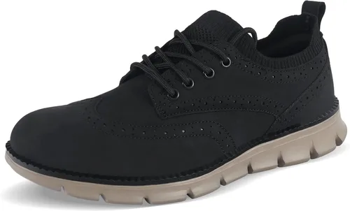 Vista 7 de TM WILL Zapatos para hombre Zapatos de vestir clásicos Zapatos de hombre Mocasines con cordones cómodos y ligeros