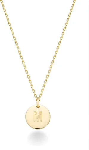 Vista 30 de Miabella Italian 925 Sterling Silver Initial Necklace Women Letter Pendant Plata esterlina
