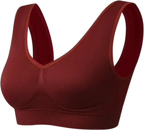 Vista 4 de Brasier Ohlyah sin costuras, con almohadillas extraíbles, para mujer