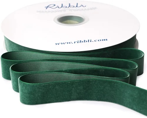 Vista 35 de Ribbli - Cinta de terciopelo negro de 1 pulgada, carrete continuo de 25 yardas, cinta de Navidad negra para envoltorios de regalos, manualidades