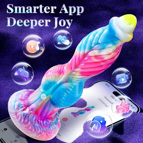 Vista 4 de Consolador de empuje juguetes sexuales vibrador - 10.2 pulgadas 4 en 1 enormes consoladores gruesos juguetes anales, monstruo consolador grande