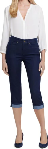 Vista 12 de NYDJ - Pantalones de mezclilla Marilyn rectos con puños recortados y efecto moldeador para mujer Negro