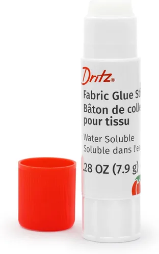 Vista 3 de Dritz Varilla, no tóxica y soluble en agua, 0.28 onzas, 1 pegamento para tela, color blanco