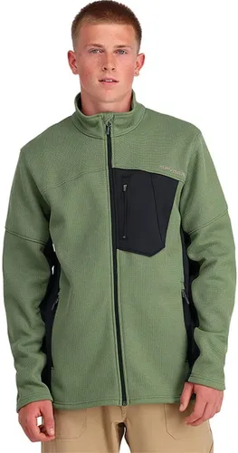 Vista 32 de Spyder Chaqueta híbrida de capa media con cremallera completa para hombre Azul etéreo