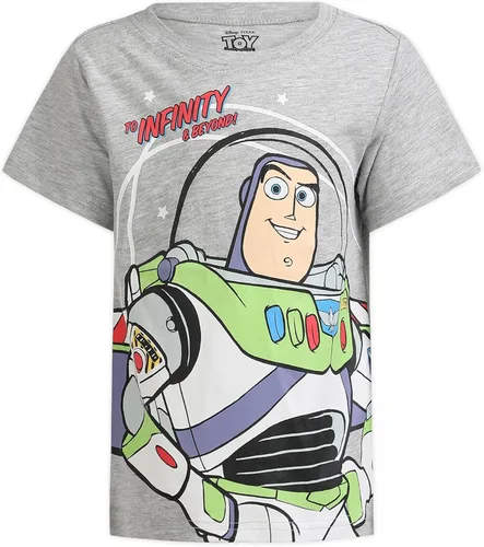 Vista 4 de Disney Toy Story Woody, Buzz and Rex Boys Short Sleeve T-Shirt 4 Pack for Toddler and Little Kids - YellowBlueGreenGrey