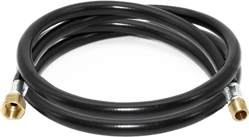Vista 11 de Flame King Conjunto de manguera de plástico termoplástico de propano de 24 pulgadas, diámetro interior de 3/8 pulgadas, MPT de 3/8 pulgadas x brida