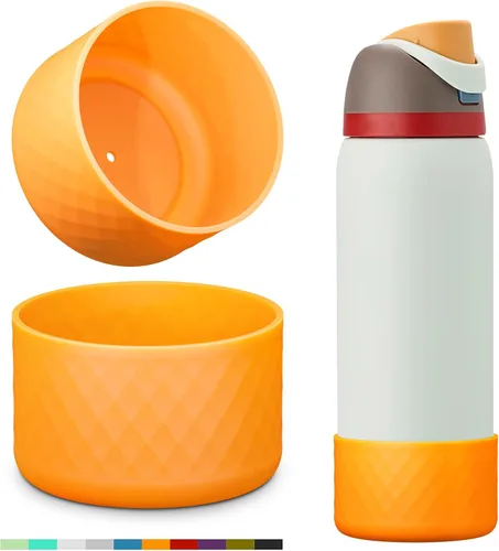 Vista 15 de Protector de Silicona para Botella de Agua Owala, 2 Piezas Fundas Protectoras Antideslizantes para Botellas de Agua FreeSip/Twist/Flip, Sin BPA