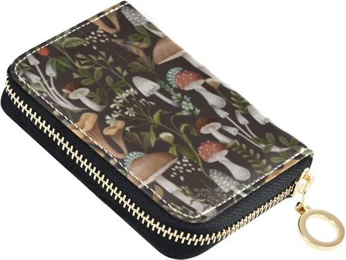 Vista 22 de Tarjetero de Tarjetas de Crédito RFID de Cuero con Cremallera Cartera para Mujeres y Niñas, Color #01, Talla única, Classic