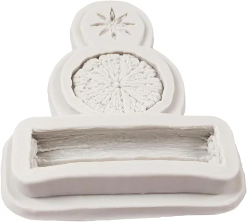 Vista 6 de Molde de silicona para especias de invierno, rebanada de limón, anís estrellado, mandarina, cáscara de fondant, moldes para decoración de tartas