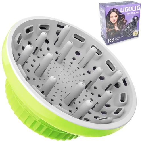 Vista 15 de LIGOLIG Difusor de cabello, difusor universal para secador de pelo de 1.4 a 2.4 pulgadas, difusor de pelo para cabello rizado y cabello ondulado