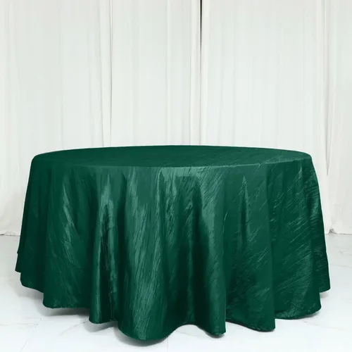 Vista 49 de Tableclothsfactory Mantel rectangular de tafetán arrugado de acordeón azul polvoriento, de 60 x 102 pulgadas, perfecto para ceremonias de boda