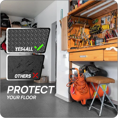 Vista 4 de Yes4All Alfombrillas Entrelazadas de EVA, Baldosas de Suelo tipo Rompecabezas, Acolchado de Suelo de Espuma con Borde para Muebles, Espacio