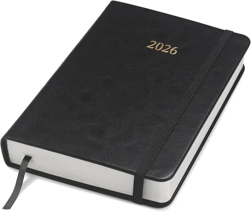 Vista 12 de Wykeham's Agenda diaria ejecutiva 2026 – Días festivos y formato – Personalización disponible (marrón, 6 x 4.5 pulgadas)