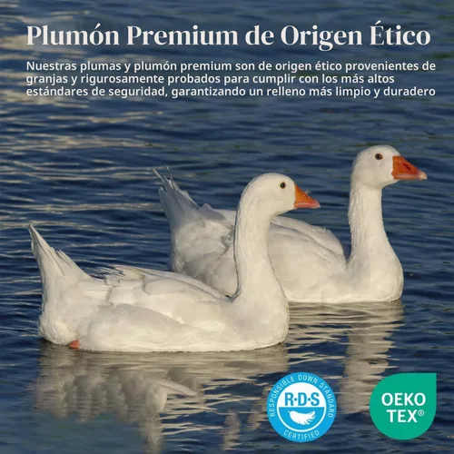Vista 4 de Pacific Coast Edredones de Plumón Tamaño Queen, Relleno de Edredón 100% Algodón, Edredón Blanco Extra Esponjoso, Ultra Suave, Transpirable, Ropa