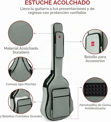 Vista 2 de Best Choice Products Guitarra Bajo Eléctrica Acústica, Tamaño Completo de 4 Cuerdas, Guitarra Bajo con Trastes con Funda de Transporte Acolchada