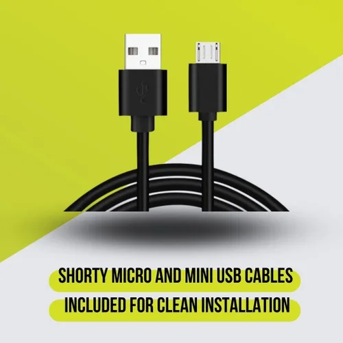 Vista 5 de Dongar Adaptador de corriente para cámara de mando (3 pines Keyway 2 para vehículos Porsche seleccionados), fuente de alimentación USB integrada
