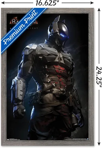 Vista 3 de Trends International DC Comics VIdeo Game - Arkham Knight - Armor Wall Poster, 14.725" x 22.375", Barnwood Framed Version