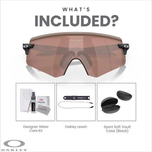 Vista 18 de Oakley Encoder OO9471 - Gafas de sol rectangulares para hombre, correa y kit de cuidado iWear de diseñador