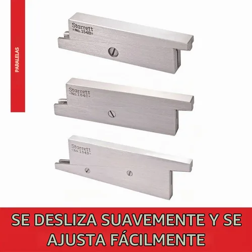 Vista 4 de Starrett Juego paralelo ajustable, rango de 3/8" a 1-5/16