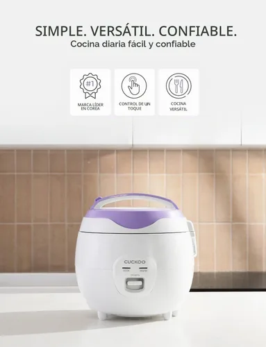 Vista 2 de CUCKOO Arrocera básica de 6 tazas (sin cocinar) / 12 tazas (cocidas), arrocera versátil con olla interior antiadherente, fácil de usar
