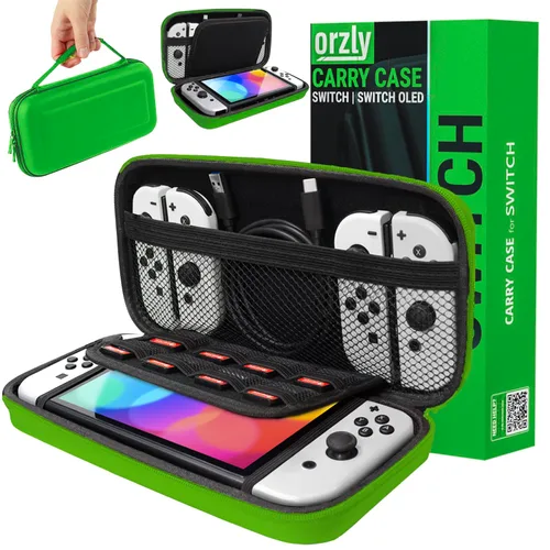 Vista 15 de Orzly Carry Case for Nintendo Switch Lite - Portable Travel Carry Case with storage for Switch Lite Games & Accessories [Solid Black]