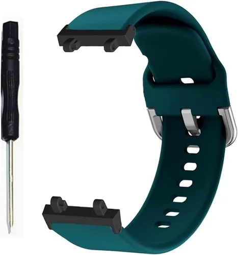Vista 2 de Senter Correas de repuesto de goma suave de liberación rápida para reloj inteligente Amazfit T-rex 2