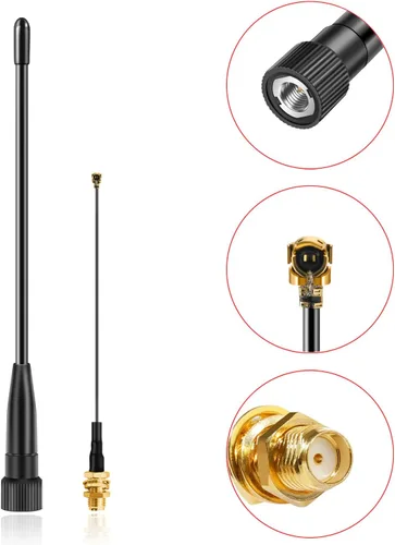Vista 4 de Antena LoRa de 915MHz de Slinkdsco con 10dBi de ganancia, antena omnidireccional SMA macho de largo alcance de 17cm (2 juegos), Meshtastic