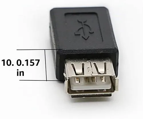 Vista 5 de Paquete de 3 adaptadores USB 2.0 A hembra a USB Micro Hembra Convertidor