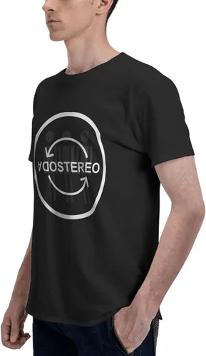 Vista 5 de Soda Stereo Logo T Shirt Mens Summer Tee Casual Short Sleeve Tops