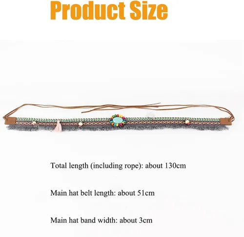 Vista 4 de GRNUS Mens Felt Western Cowboy Hat Fedora Outdoor Wide Brim Cowgirl Hat for Women