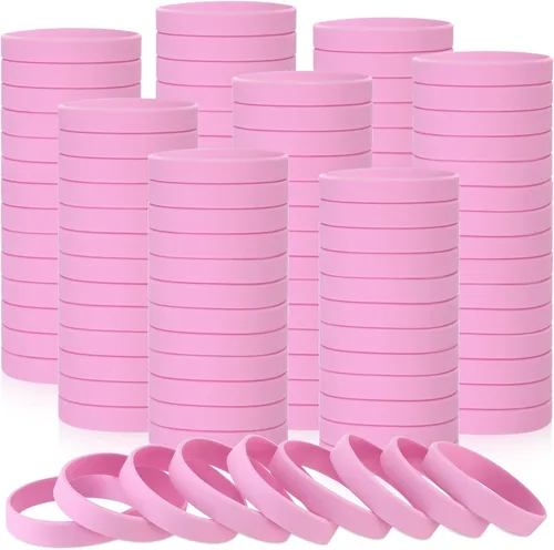Vista 13 de Liliful 100 pulseras de goma de silicona, pulseras de goma para pulseras de silicona para mujeres y hombres (negro)