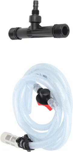 Vista 8 de Inyector de fertilizante para riego por goteo, dispositivo de inyectores de mezclador de fertilizante Venturi con filtro de tubo (1 pulgada)