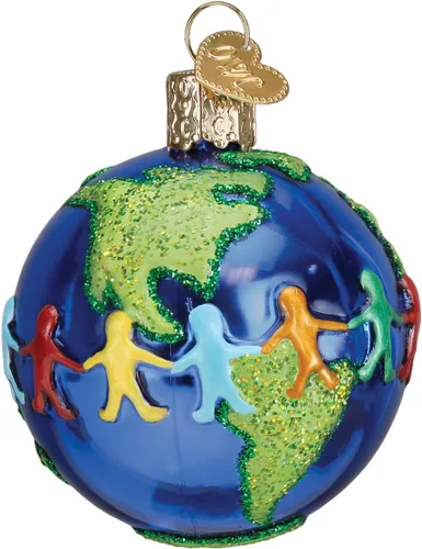 Vista 12 de Old World Christmas You are My Sunshine - Adorno de cristal soplado para árbol de Navidad, decoración navideña hecha a mano, colección de refranes